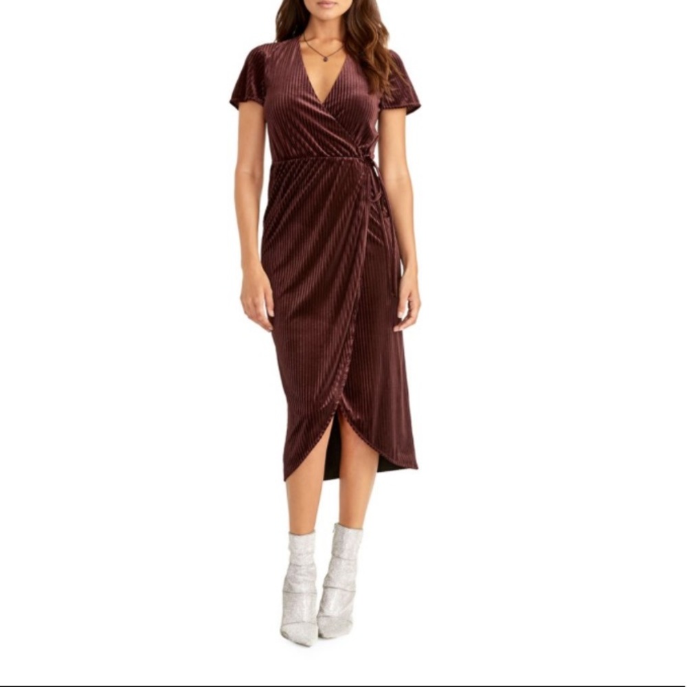 Rachel Roy Velvet Wrap Dress